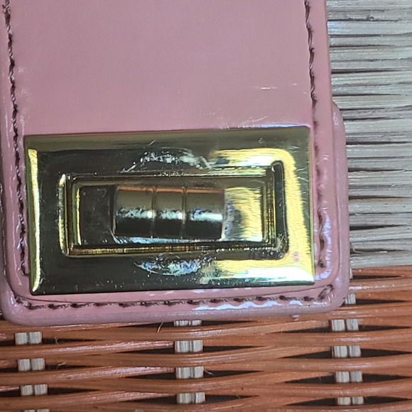 J. Crew Rattan Orange Flap Turn Style Open/ Close Clutch - Picture 15 of 16